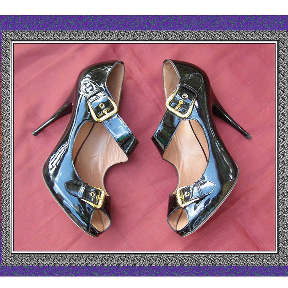 New GIUSEPPE ZANOTTI black sexy stilettos 8.5/39